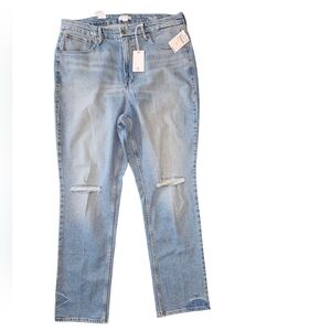 Good American “Good Icon” Oversized Straight Jeans, Size 16, NWT